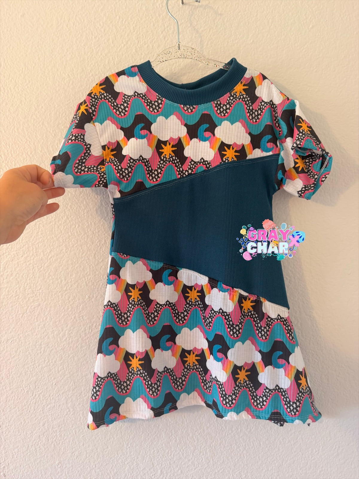2T colorblock dress