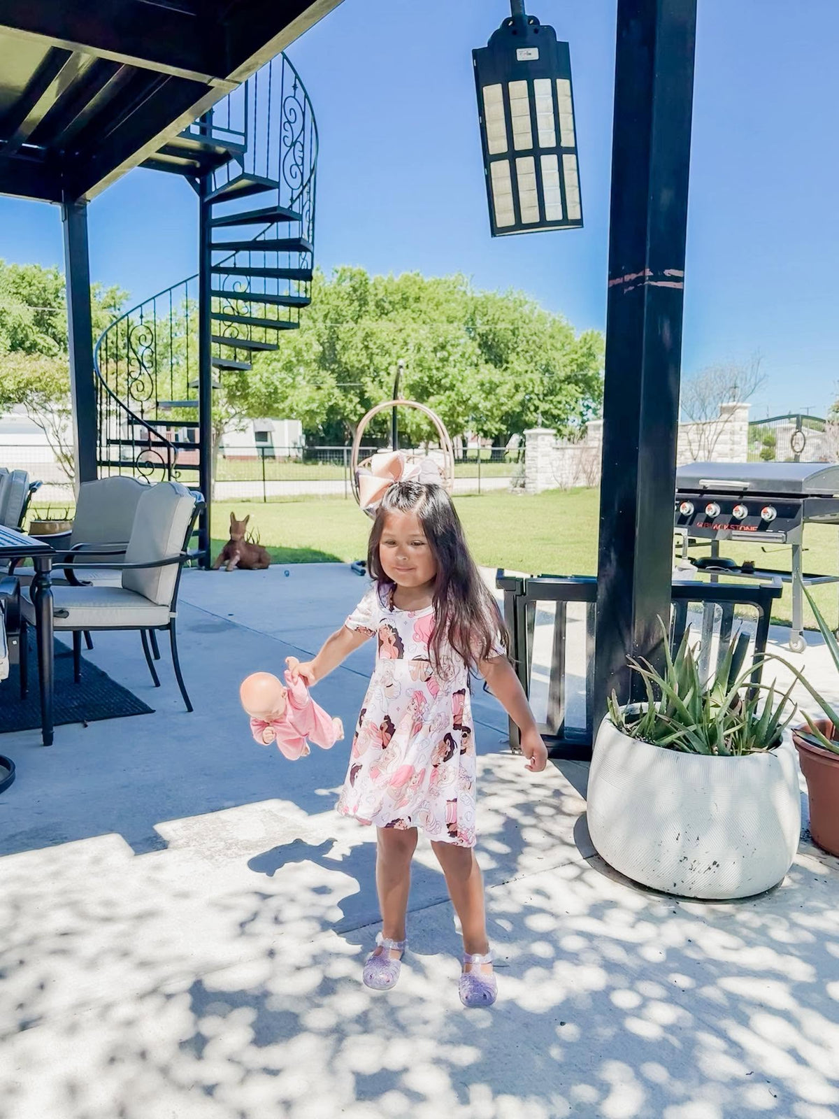Open Back Ellie Twirl Dress with Bummies