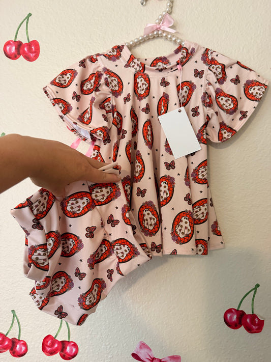 18/24m swing dress w/ bummies