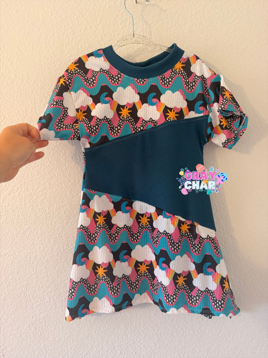 2T colorblock dress