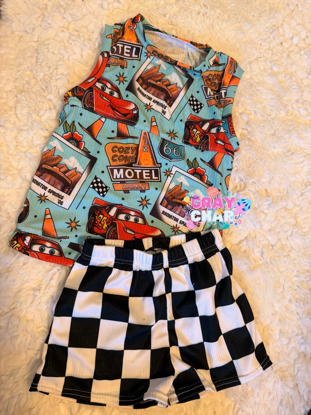 2T tank and shorts