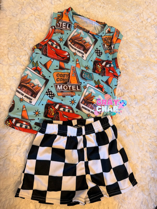 2T tank and shorts