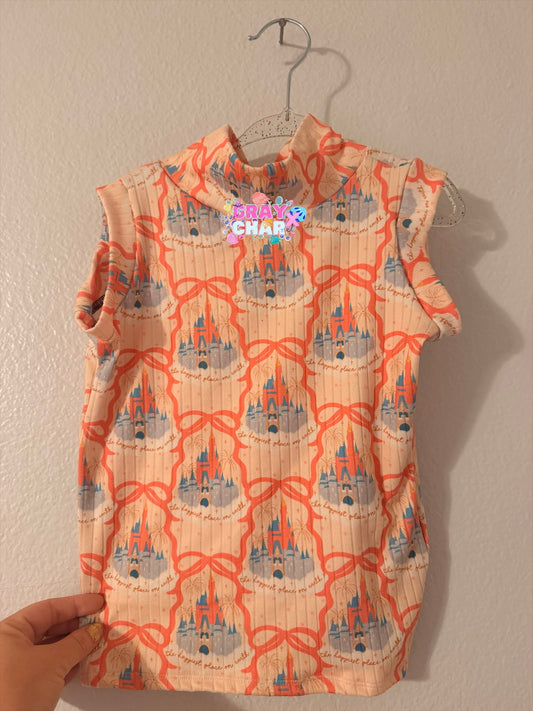 3t mock neck tank